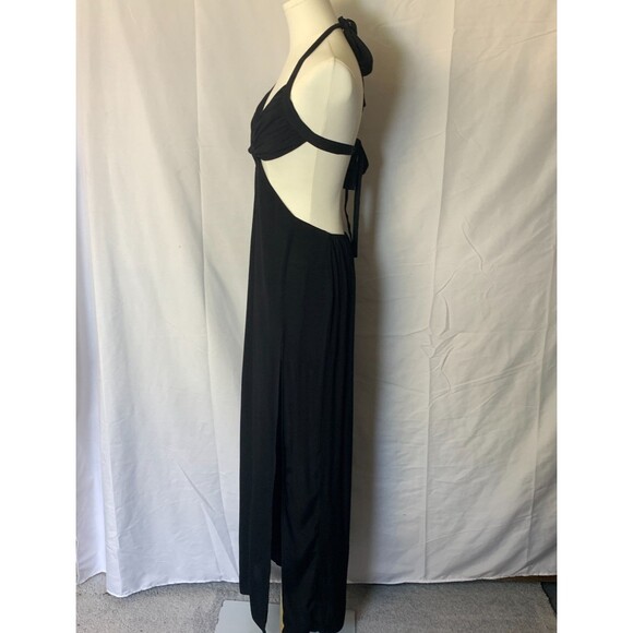 BabyBoo Serinity Black Cut Out Maxi Dress Size M NWT - Picture 7 of 11